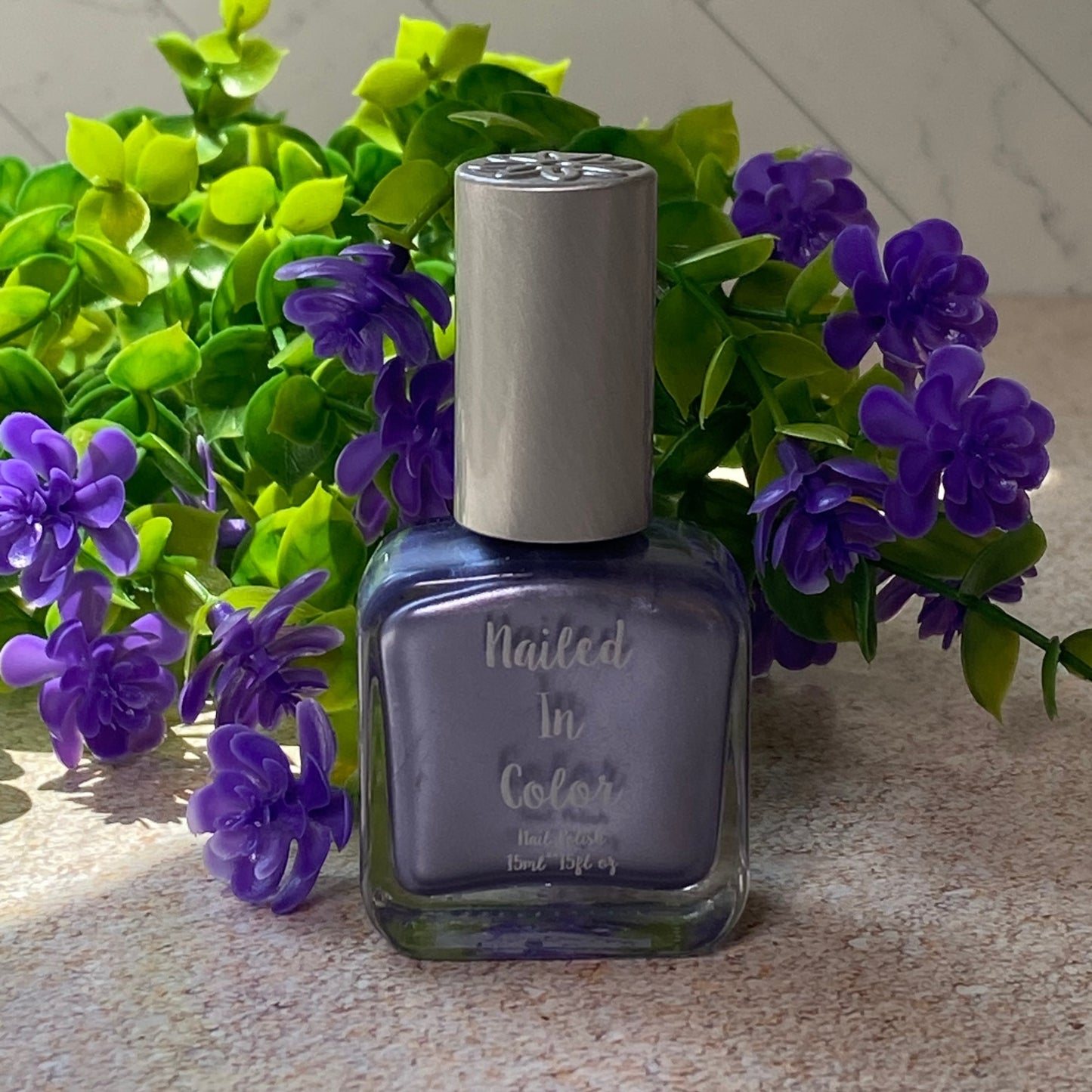 Dove-Women's Teens Nail Color Soft Silver Gray to Lavender Polish by NailedInColor