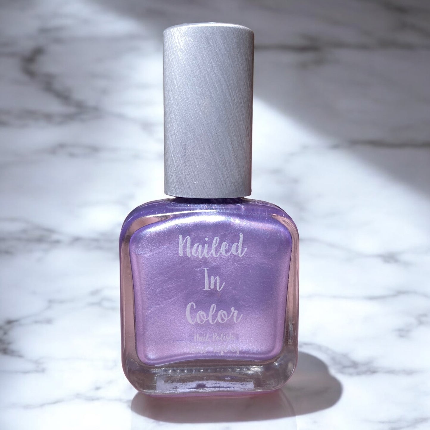 Dove-Women's Teens Nail Color Soft Silver Gray to Lavender Polish by NailedInColor