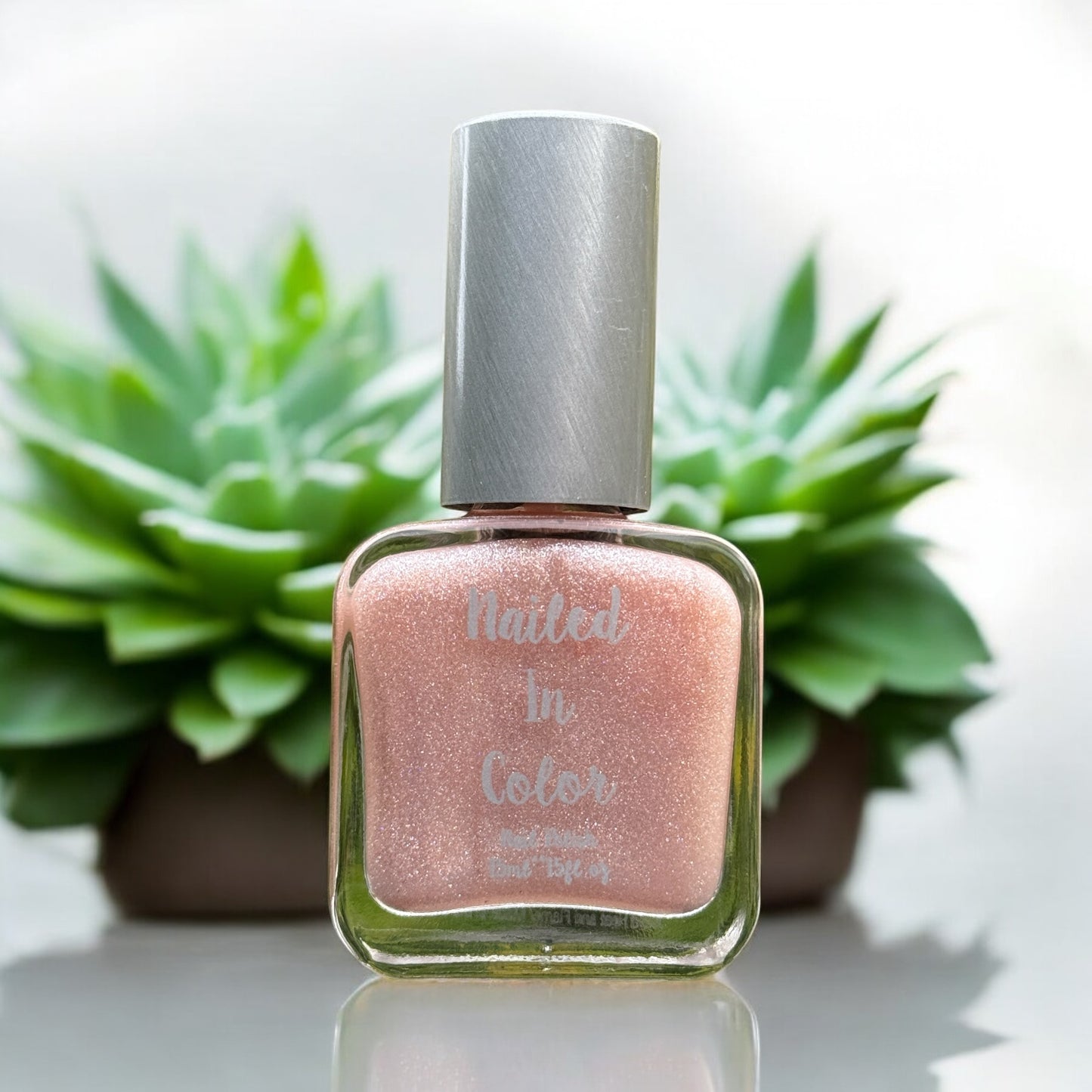 Spun Sugar- Cream Beige Frost Glitter Women's Teens Nail Polish by NailedInColor