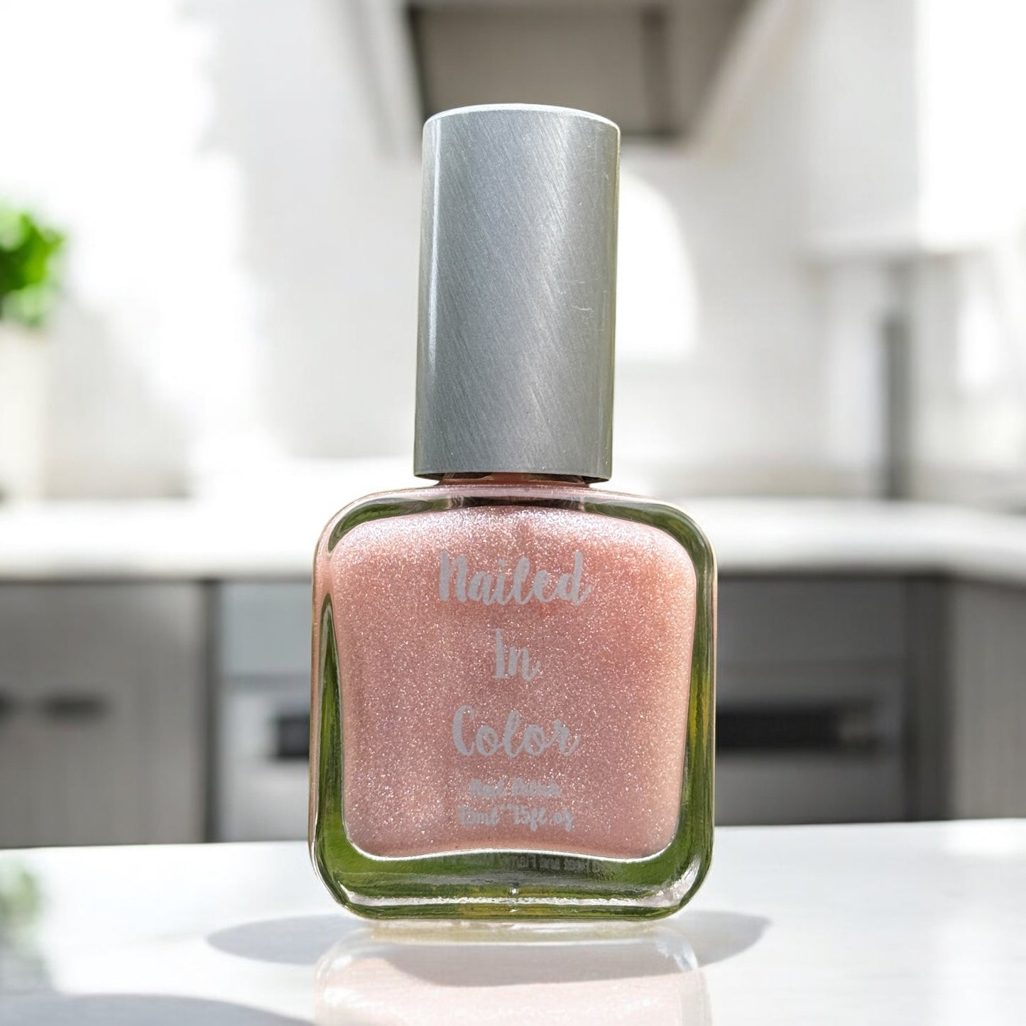 Spun Sugar- Cream Beige Frost Glitter Women's Teens Nail Polish by NailedInColor