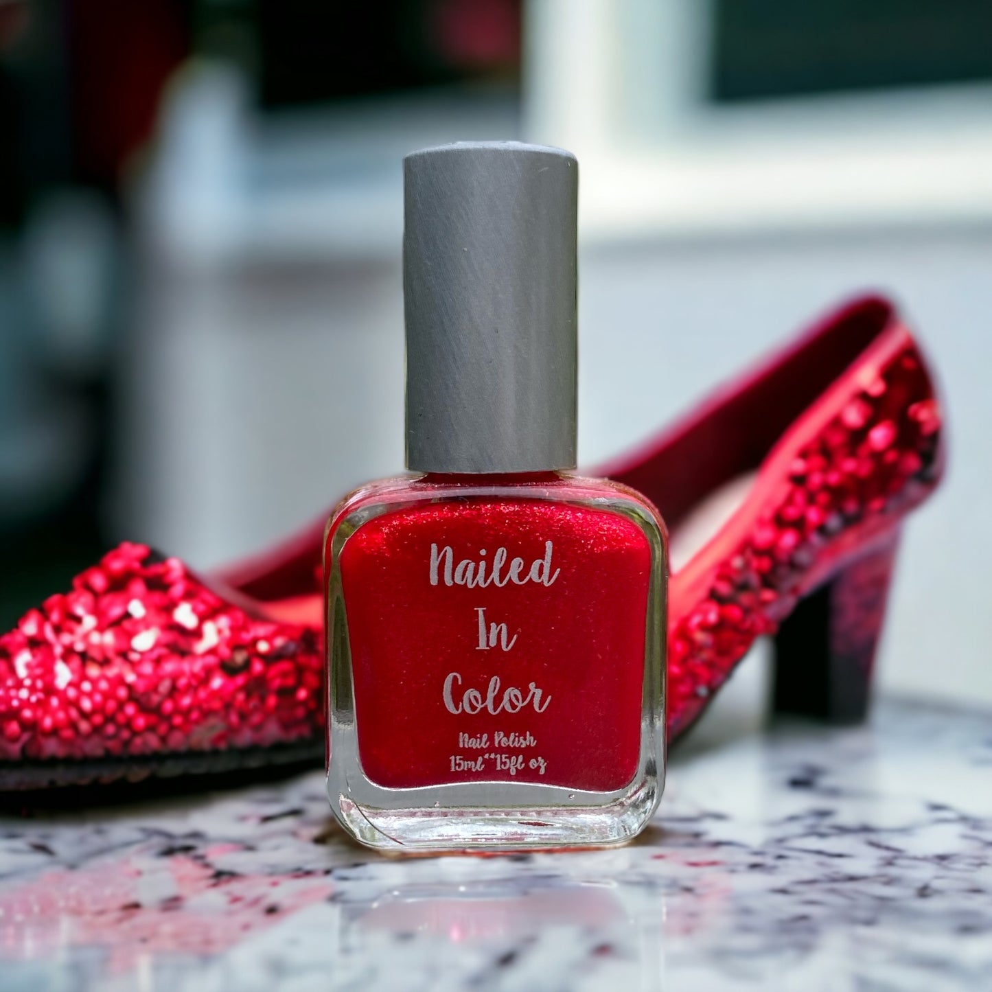Ruby Slippers by NailedInColor Glitter Red Polish Nail Color Women's Teens Beauty Cosmetics