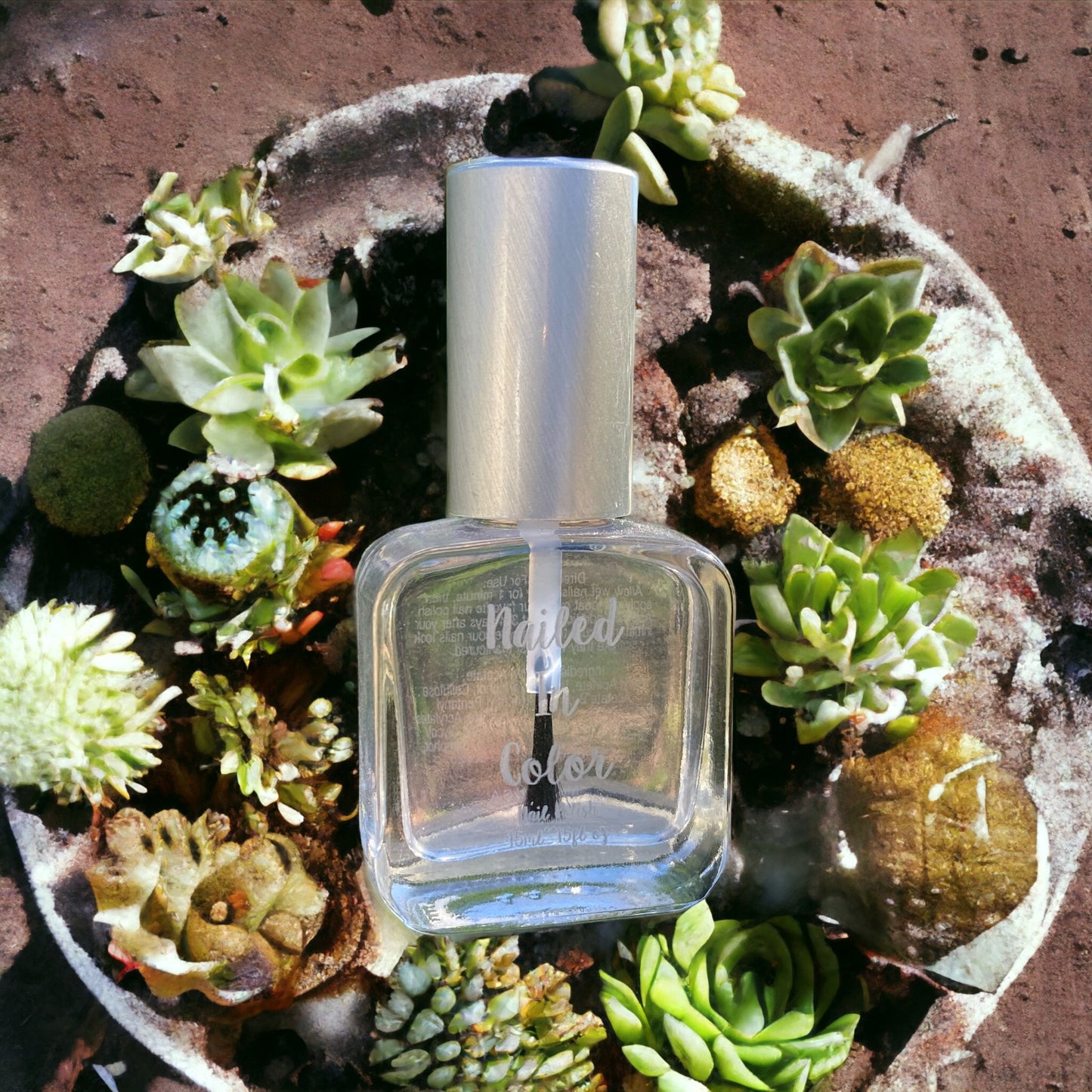 Crystal Super Dry by NailedInColor-Mirror Like Topcoat Nail Polish Highlight Women's Nail Accessory Quick Dry