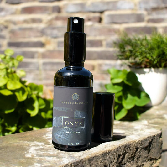 Onyx Beard Oil-Men's Grooming Experience Scented for Today's Man Moisturizing Skin Protection Toiletry by NailedInColor