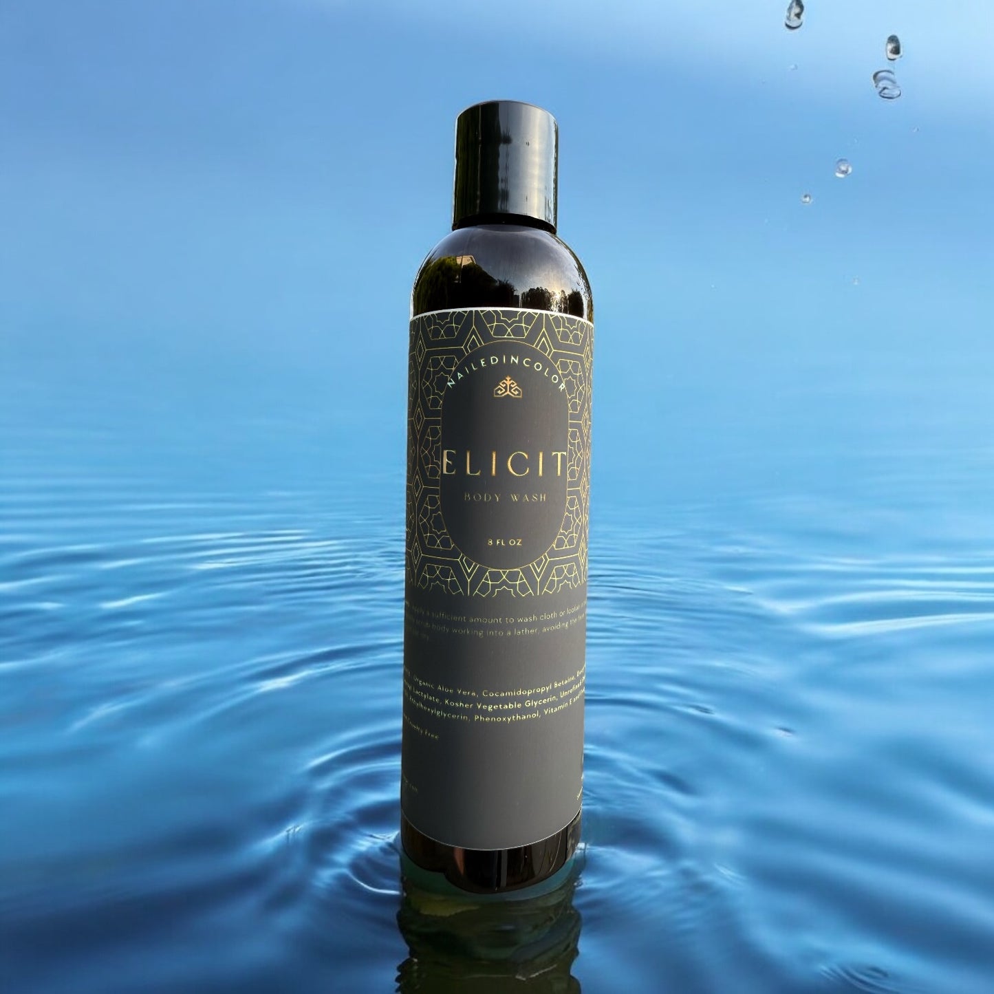 Elicit by NailedInColor- Men's Scented Body Wash Fresh Grooming Moisturizing Shower Gel