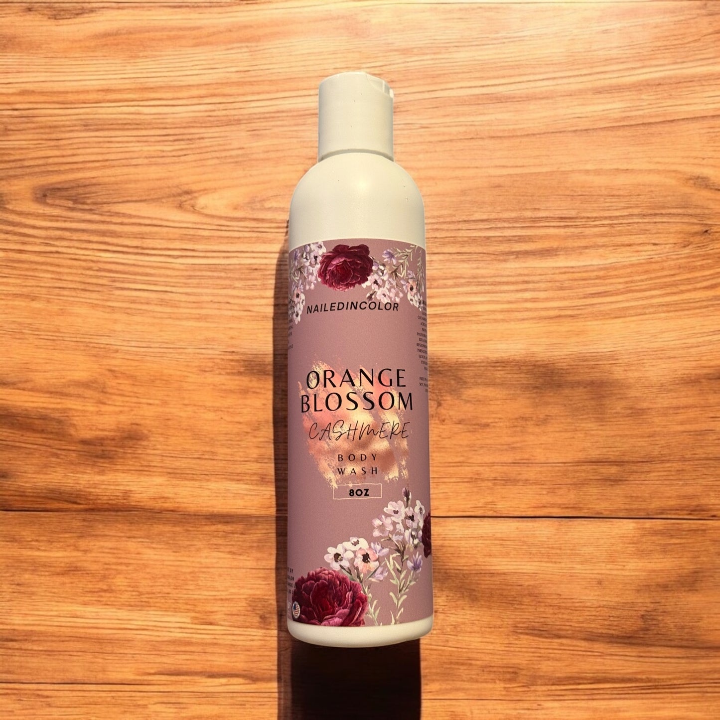 Orange Blossom Cashmere Scented Body Wash for Women Shower Gel Soap Cleanser Moisturizer by NailedInColor