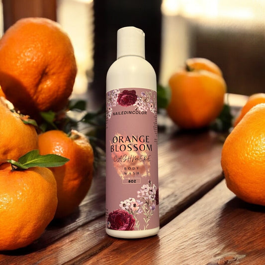 Orange Blossom Cashmere Scented Body Wash for Women Shower Gel Soap Cleanser Moisturizer by NailedInColor
