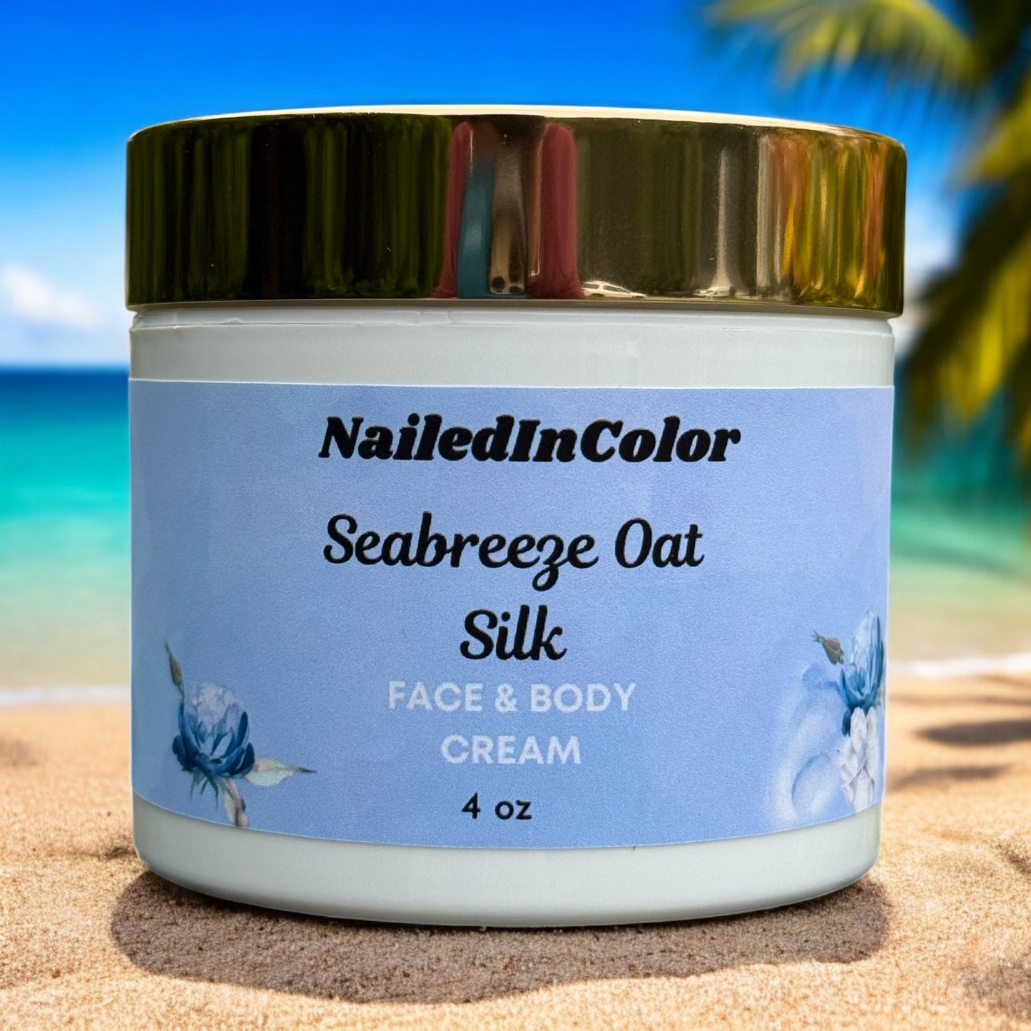 Seabreeze Oat Silk Face & Body Cream-Unscented Moisturizer-Women-Ladies-Hydration-Problem Skin Relief by NailedInColor