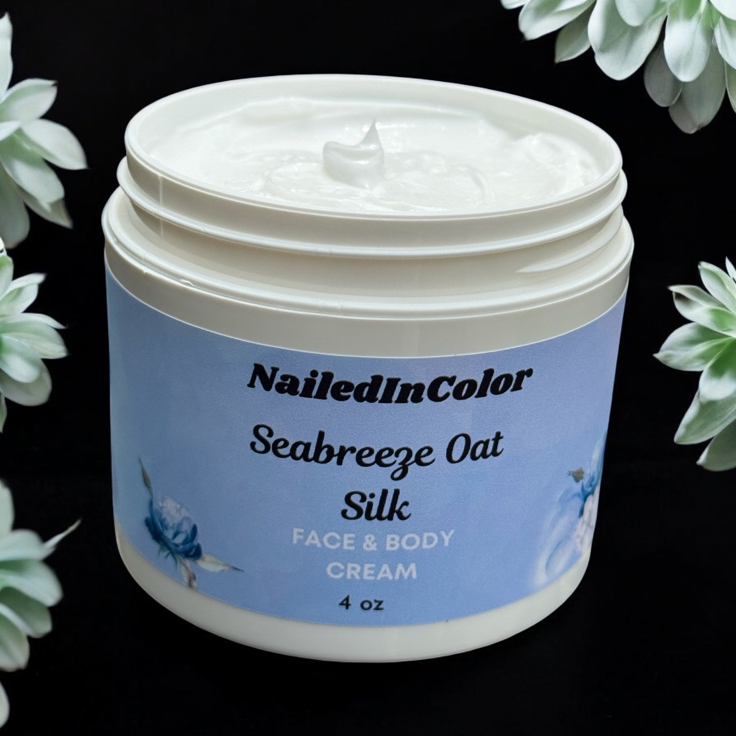 Seabreeze Oat Silk Face & Body Cream-Unscented Moisturizer-Women-Ladies-Hydration-Problem Skin Relief by NailedInColor