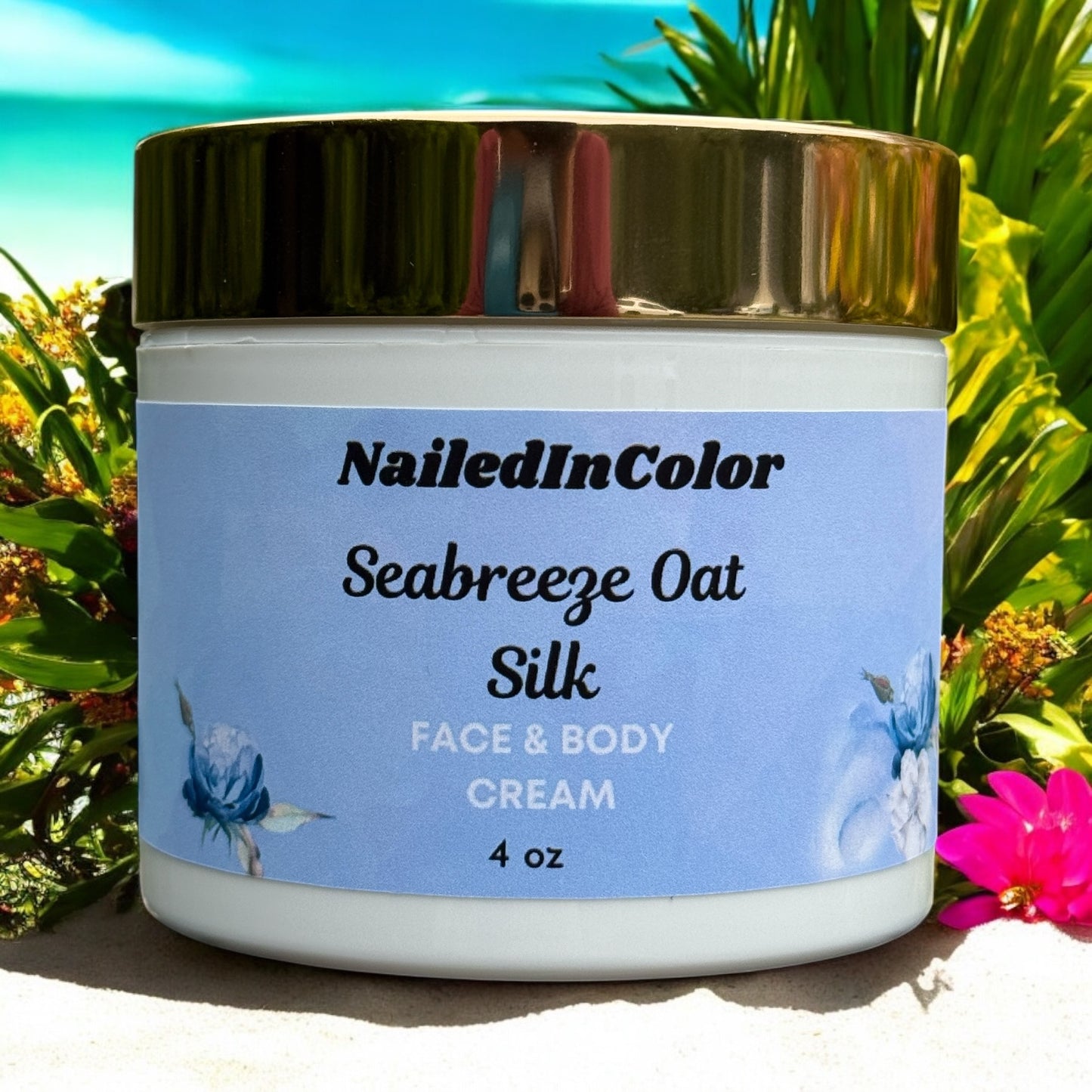 Seabreeze Oat Silk Face & Body Cream-Unscented Moisturizer-Women-Ladies-Hydration-Problem Skin Relief by NailedInColor