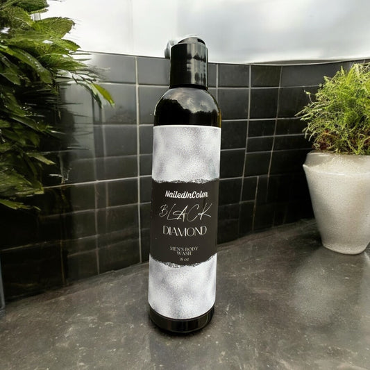 Black Diamond Body Wash for Men-Shower Gel-Lightly Scented-Moisturizer-Hydration-Cleanser by NailedInColor