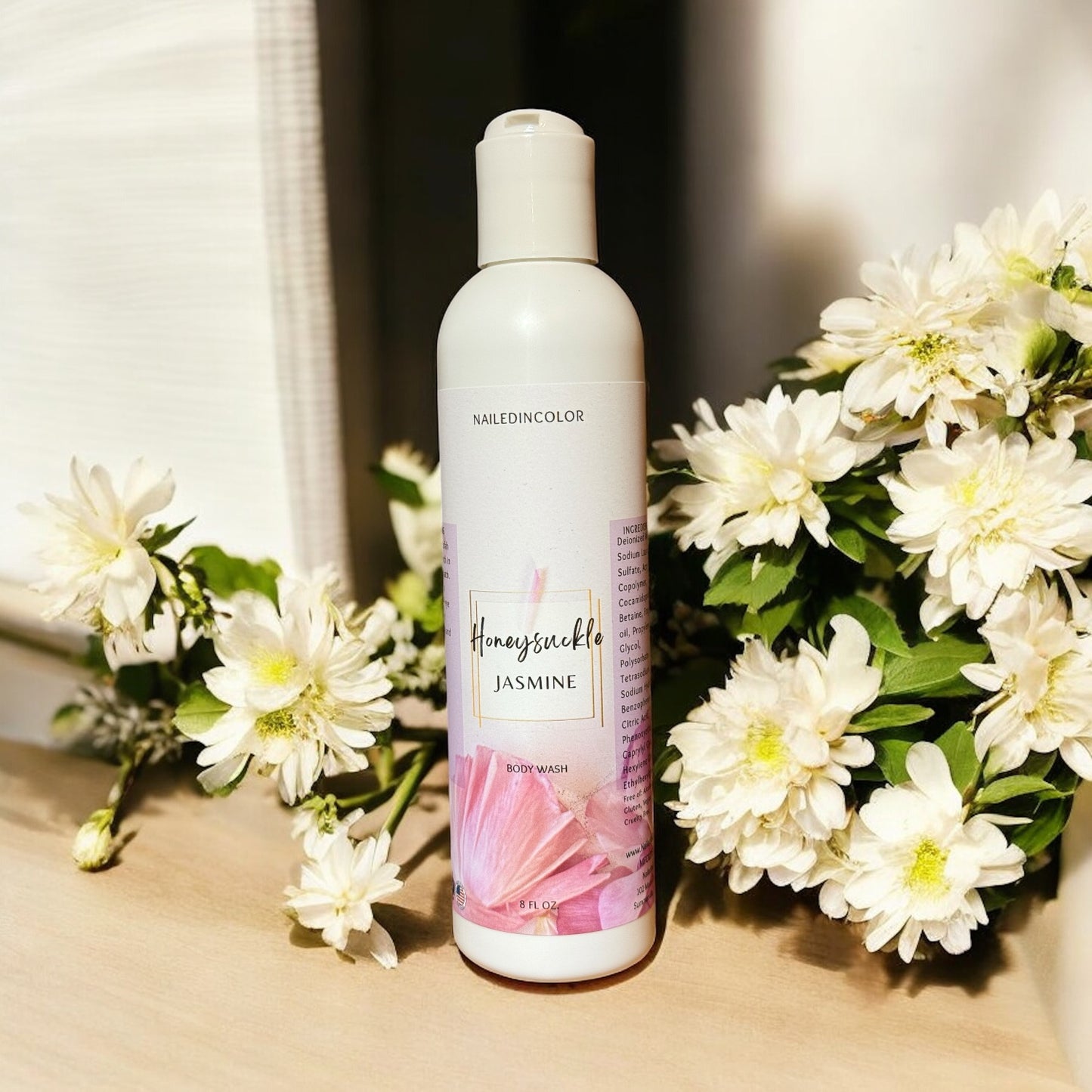 Honeysuckle Jasmine Shower Gel-Women's Floral Scent-Ladie's Body Wash-Skin Care-Bath & Beauty by NailedInColor