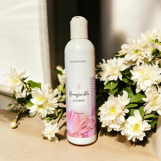 Honeysuckle Jasmine Shower Gel-Women's Floral Scent-Ladie's Body Wash-Skin Care-Bath & Beauty by NailedInColor