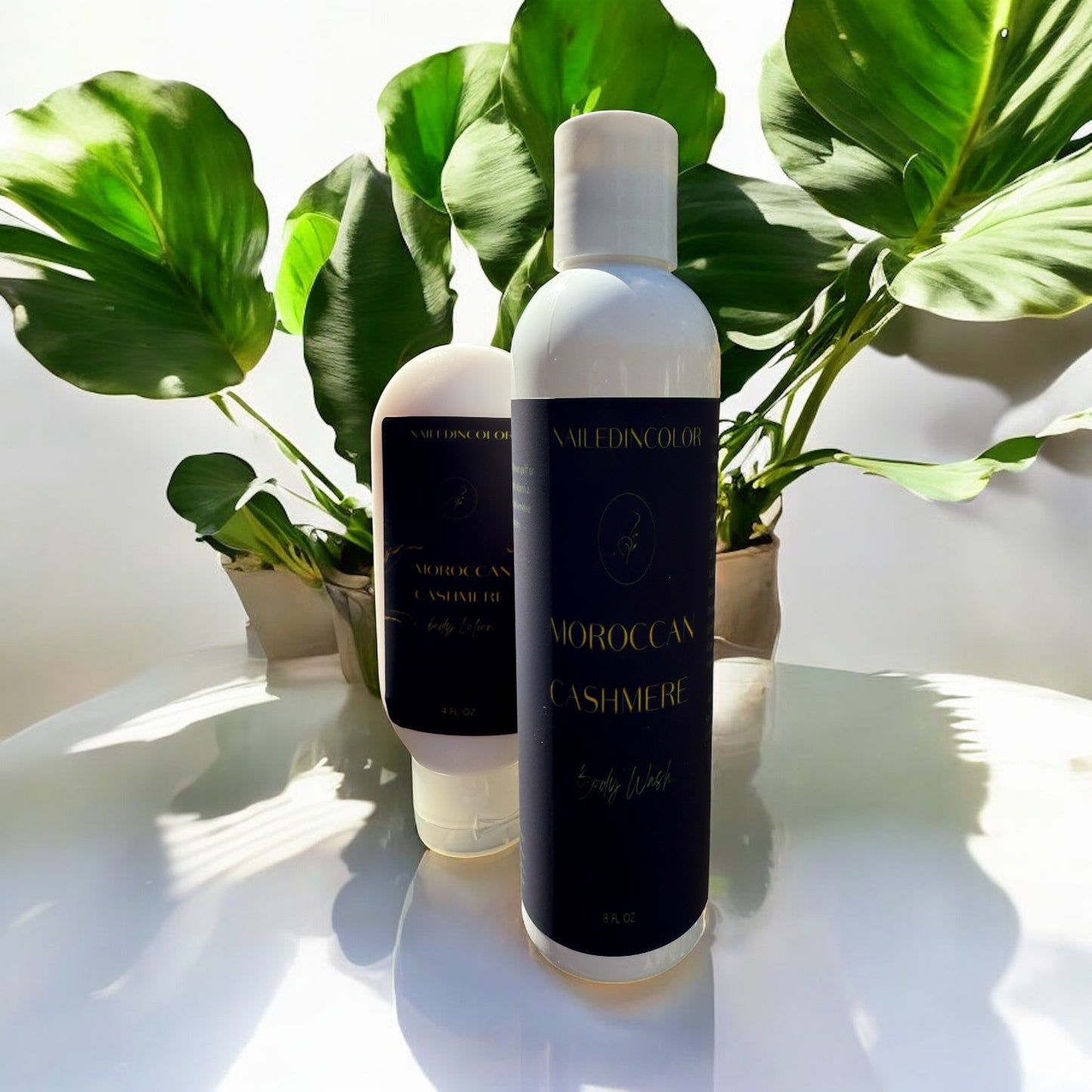 Moroccan Cashmere Bundle- Scented Shower Gel and Moisturizing Goats' Milk Lotion Women Teens Skin Care