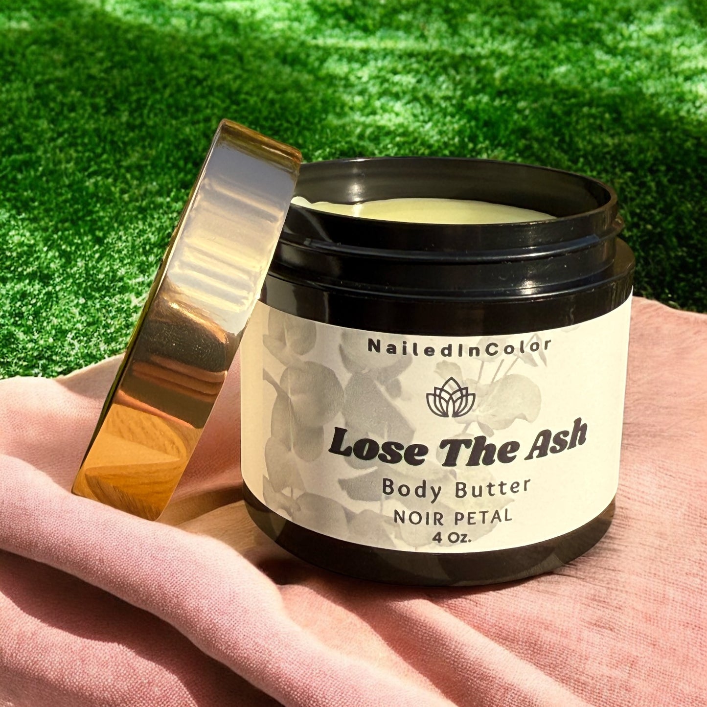Lose The Ash Body Butter Noir Petal by NailedInColor Moisturizer Dry Skin Hydration Body Butter Women's Skin Care Scented Silky