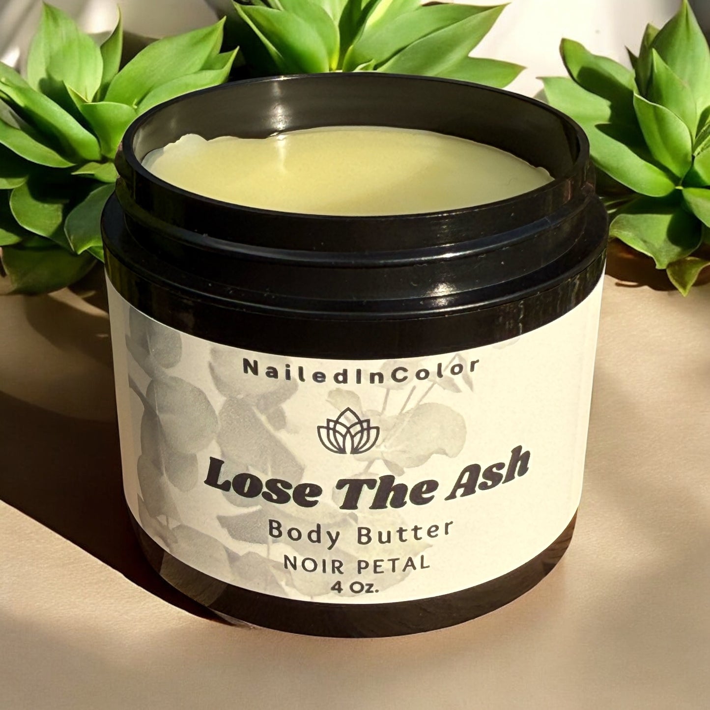 Lose The Ash Body Butter Noir Petal by NailedInColor Moisturizer Dry Skin Hydration Body Butter Women's Skin Care Scented Silky