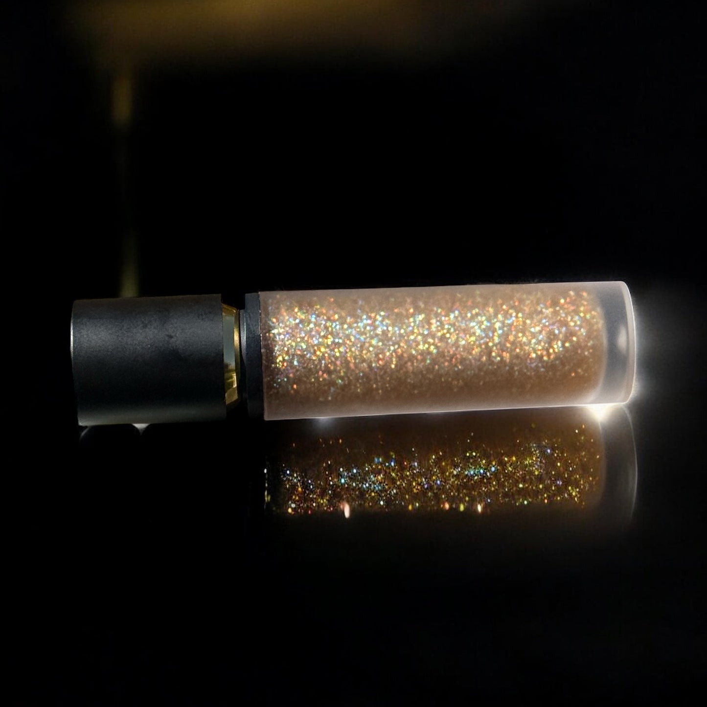 CinnaShine Lip Gloss with Gold Glitter for Women, Teens, Moisturize, Shine, Scent, Flavor