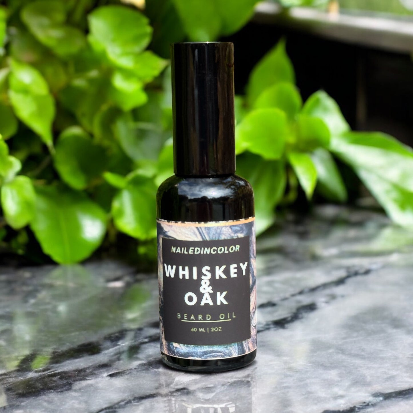 Whiskey & Oak Men's Beard Oil by NailedInColor, Scented 2 Fl oz, Skin Protection, Moisturizing, Beard Care, Grooming