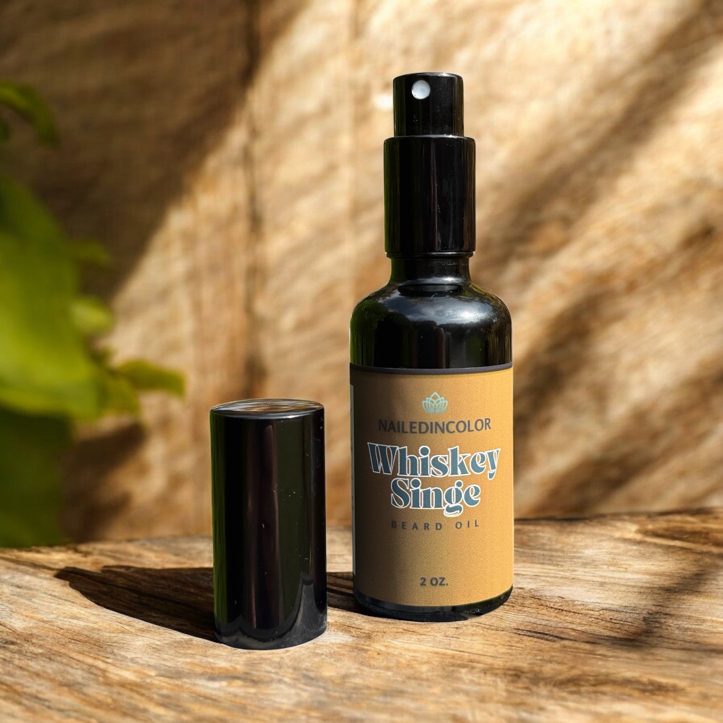 Whiskey Singe Scented Beard oil by NailedInColor, Men's Beard Grooming, Skin Protection, Moisturizer, Toiletry, 2 Fl oz, Beard Management
