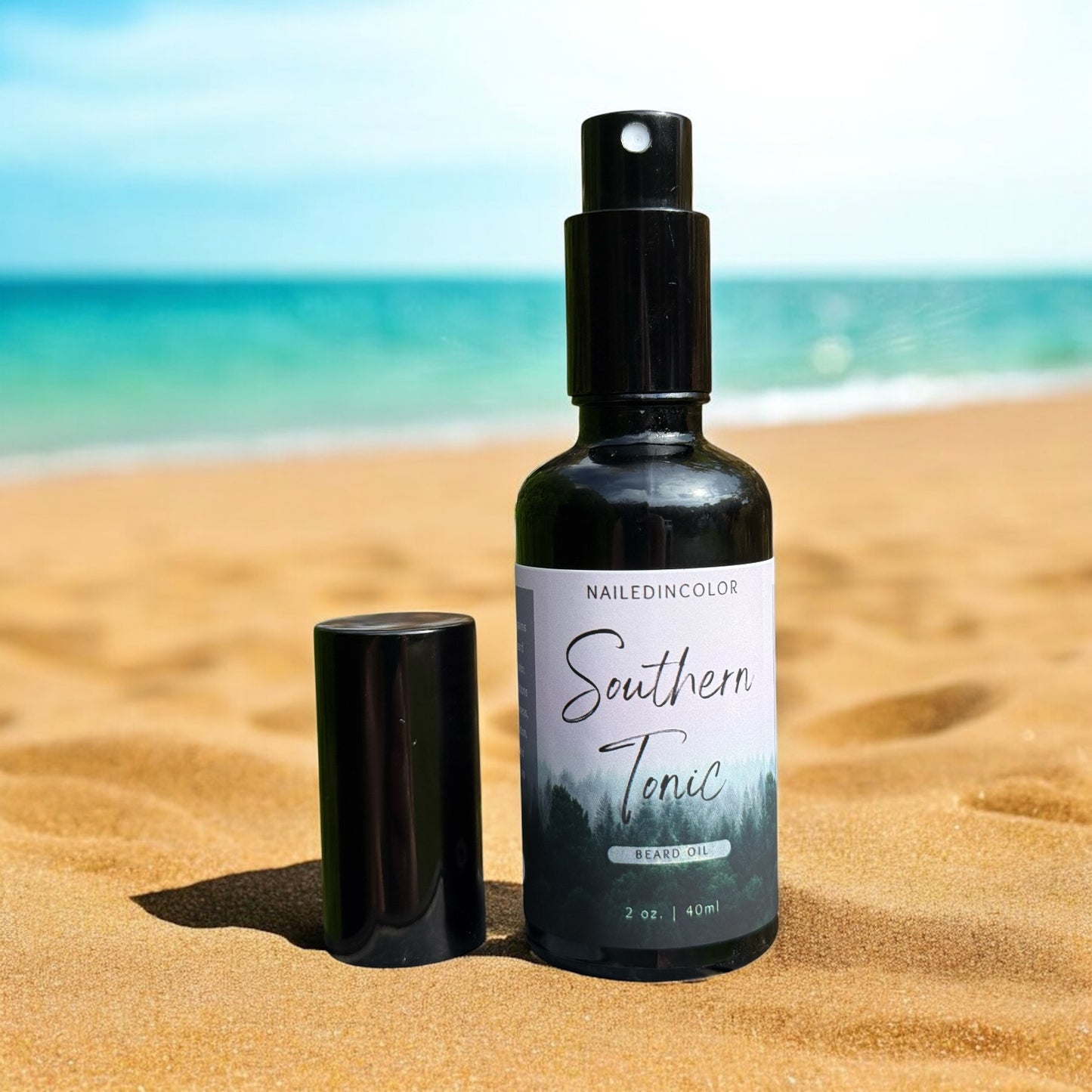Southern Tonic Beard Oil by NailedInColor, Scented Breard Grooming, Skin Protection, Moisturizer, Toiletry, 2 Fl oz