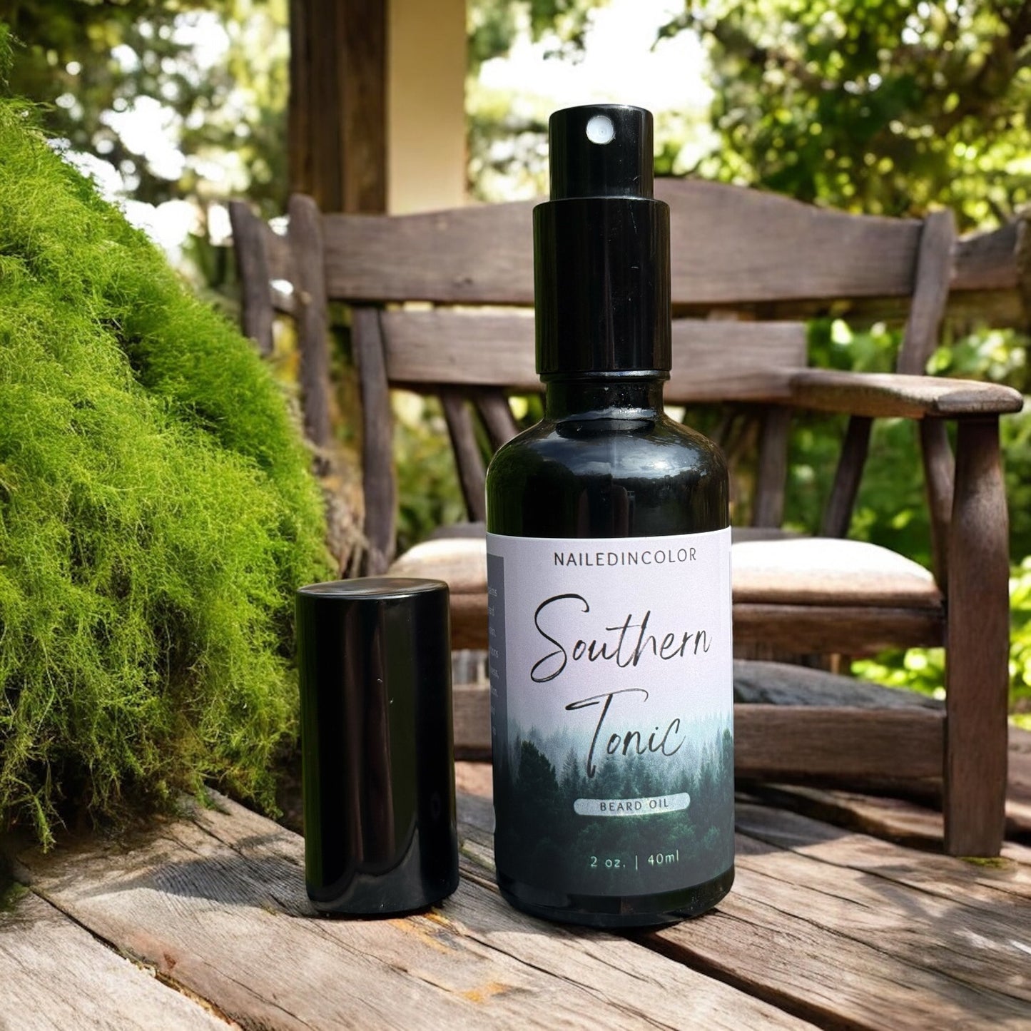 Southern Tonic Beard Oil by NailedInColor, Scented Breard Grooming, Skin Protection, Moisturizer, Toiletry, 2 Fl oz