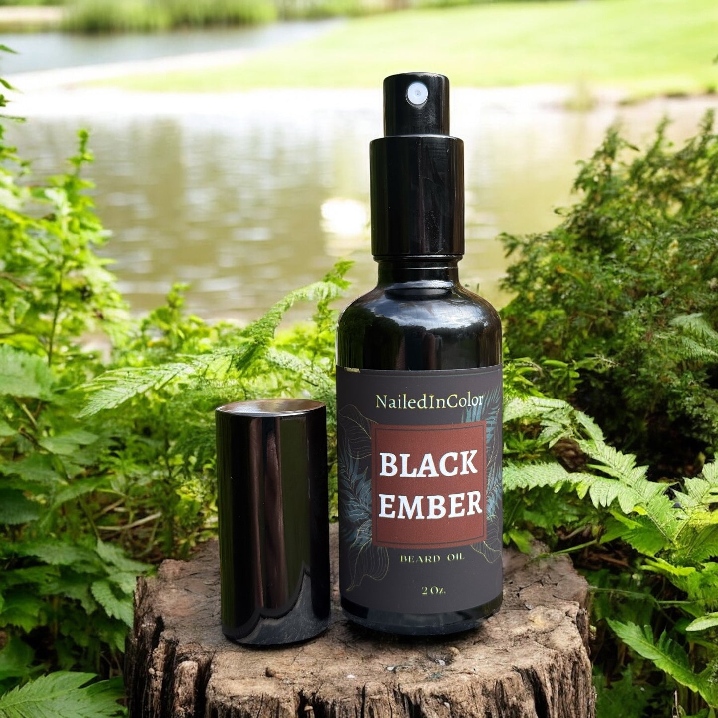 Black Ember by NailedInColor, Scented Beard Management, Men's Skin Protection, Toiletry, Moisturizer Grooming, Beard oil