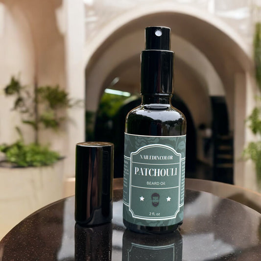 Patchouli Beard oil for Men by NailedInColor, Earthy Scented Beard Care, Skin Protection, Grooming, Moisturizer, Men's Toiletry