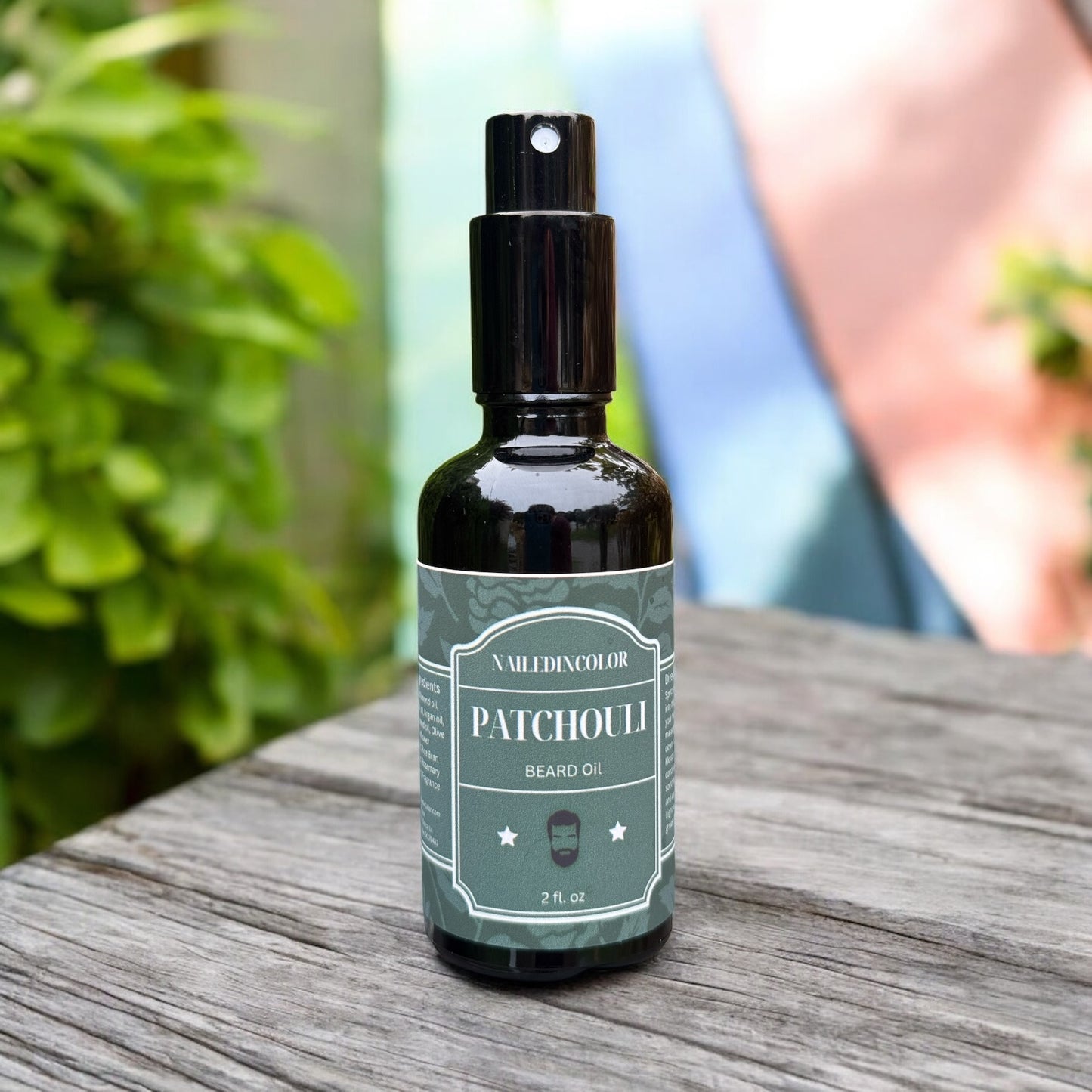Patchouli Beard oil for Men by NailedInColor, Earthy Scented Beard Care, Skin Protection, Grooming, Moisturizer, Men's Toiletry