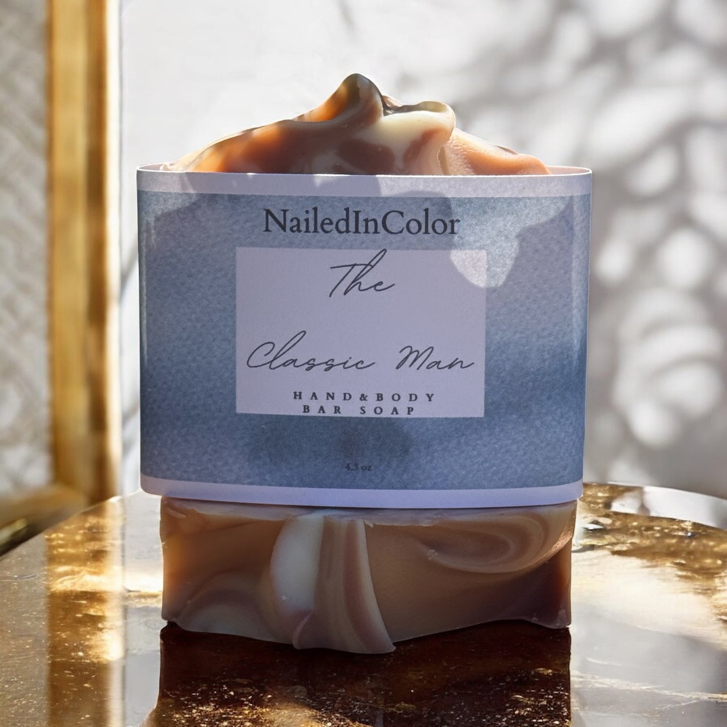 The Classic Man Bar Soap, Fresh Scent, 4.3 oz Cleansing by NailedInColor®