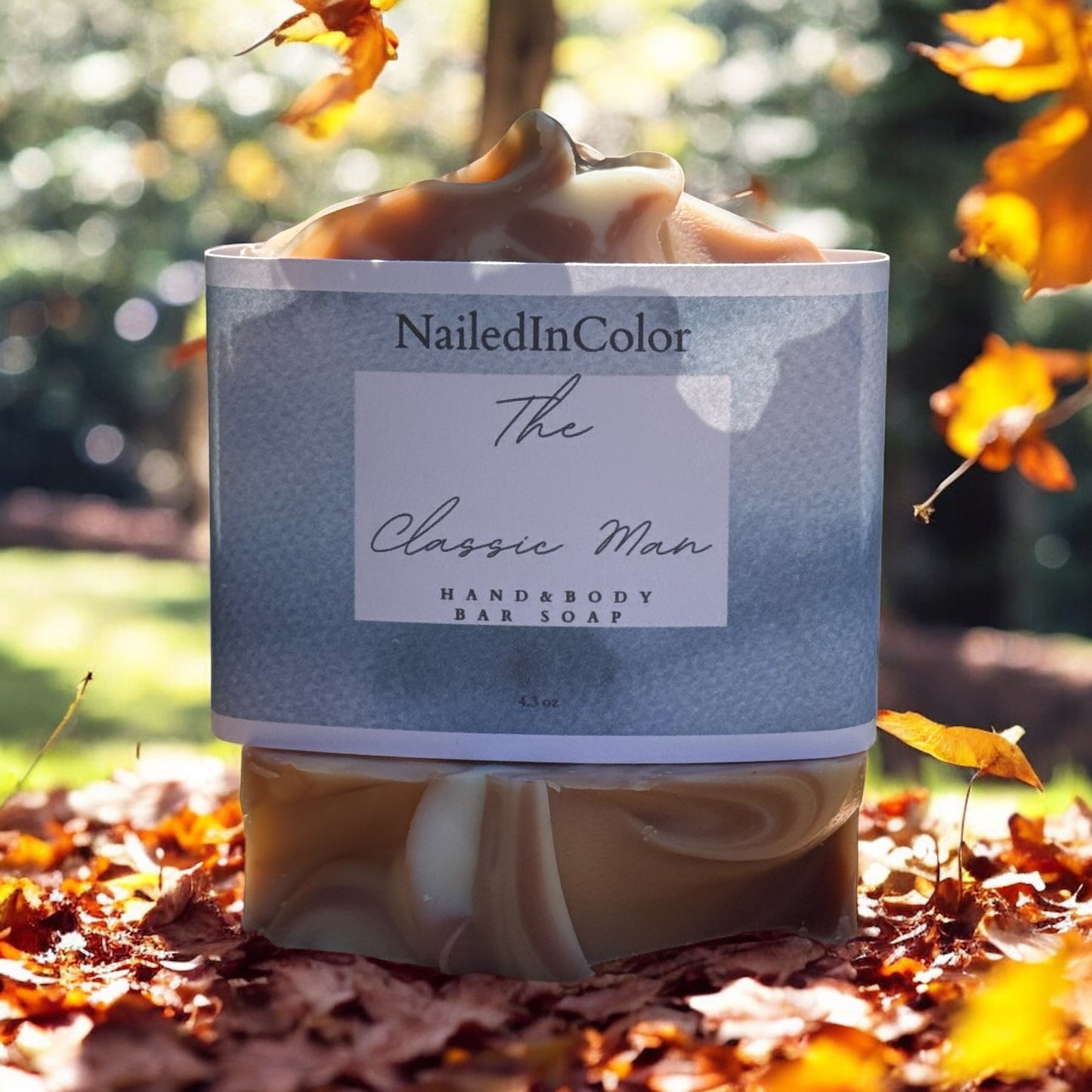 The Classic Man Bar Soap, Fresh Scent, 4.3 oz Cleansing by NailedInColor®