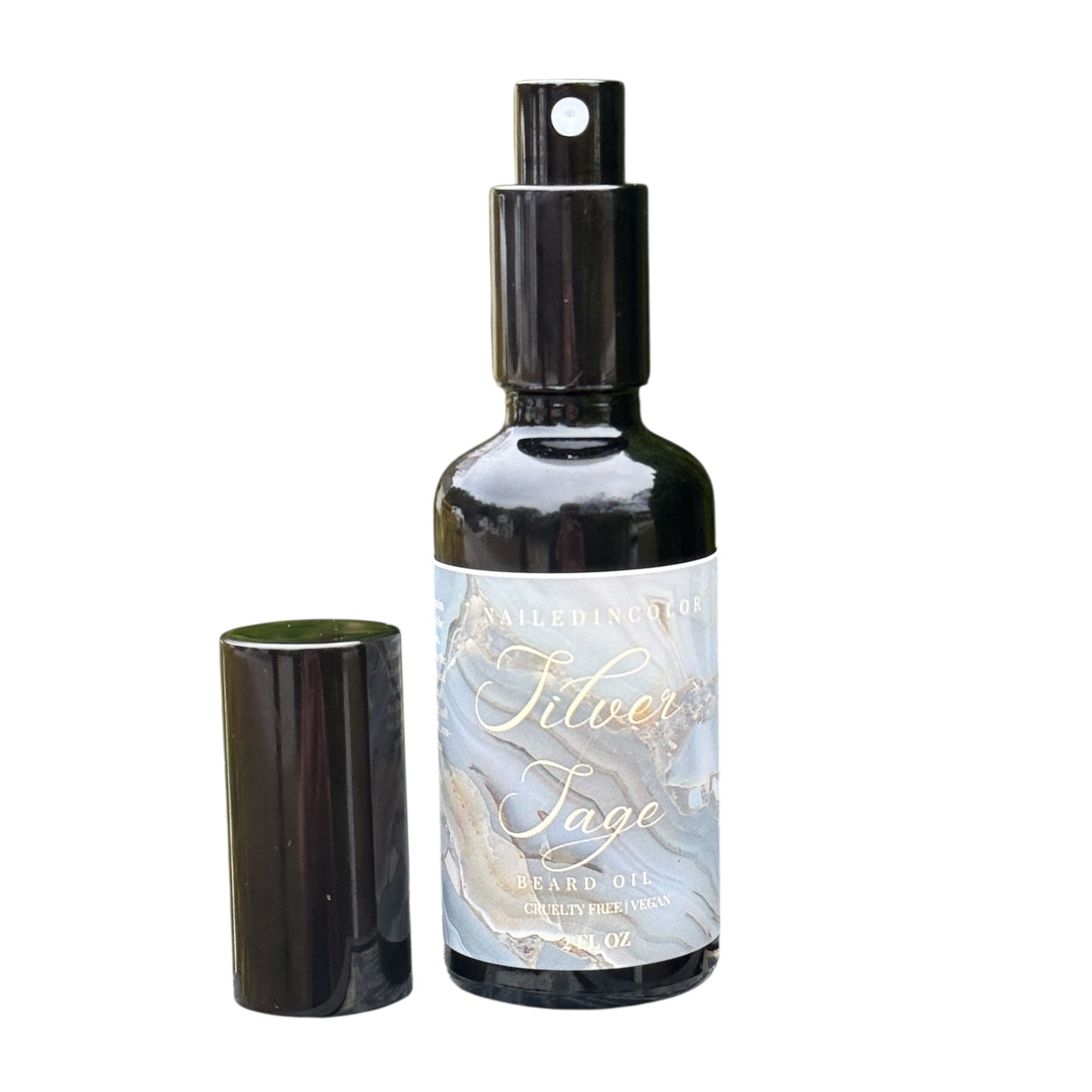 Silver Sage Scented Beard Oil for Men Skin Protection Moisturizing 2Fl oz by NailedInColor