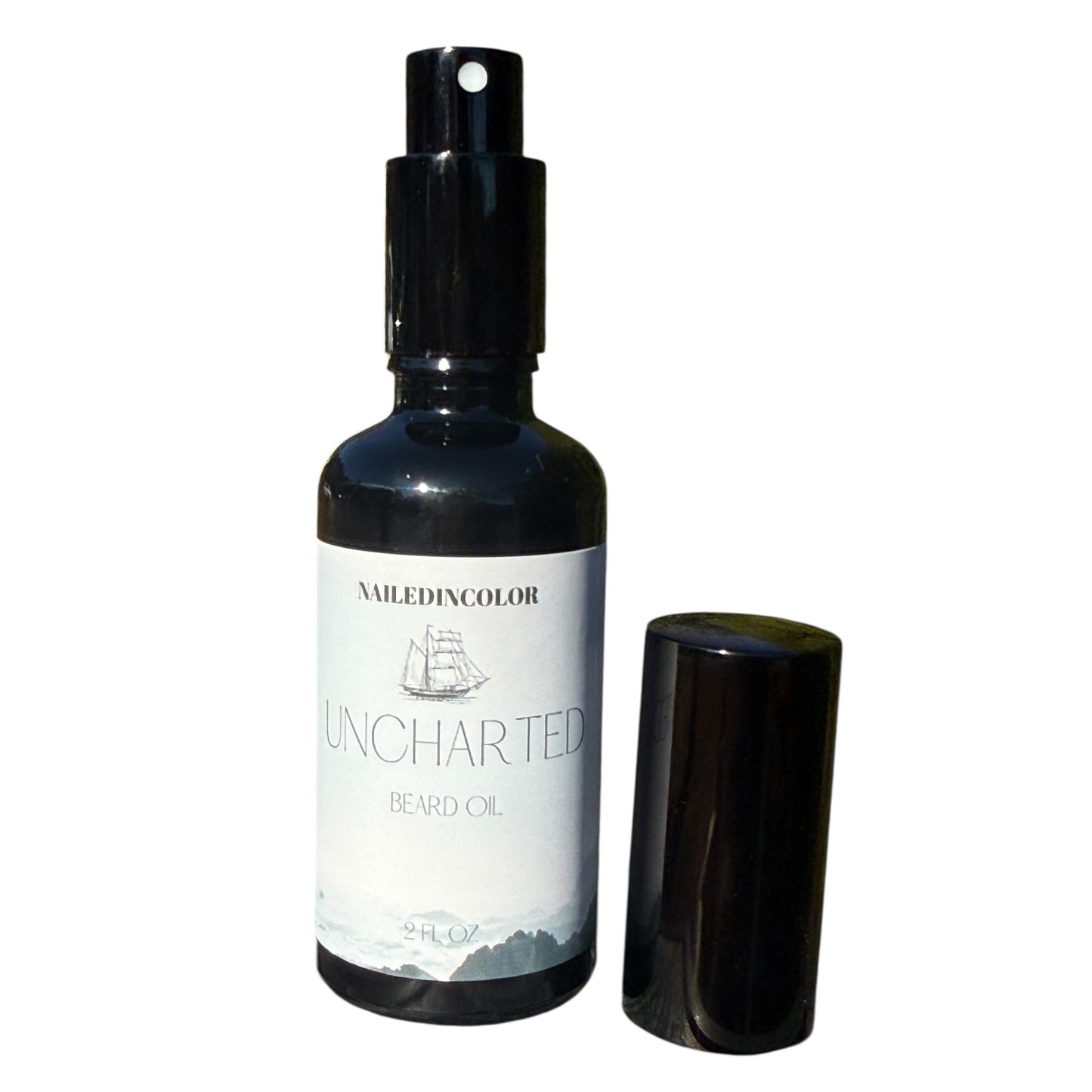 Uncharted Beard Oil for Men's Daily Grooming, 2 Fl oz, Fresh, Crisp Scent by NailedInColor