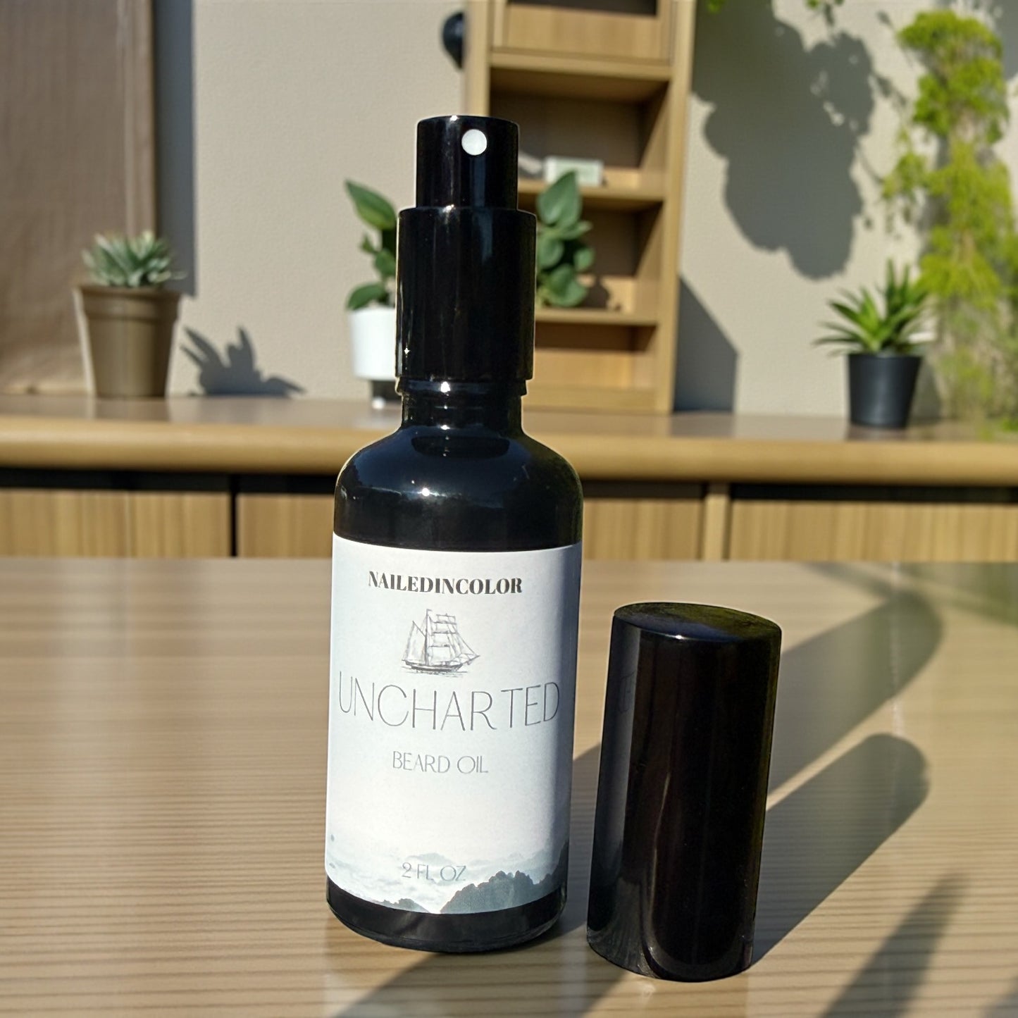 Uncharted Beard Oil for Men's Daily Grooming, 2 Fl oz, Fresh, Crisp Scent by NailedInColor