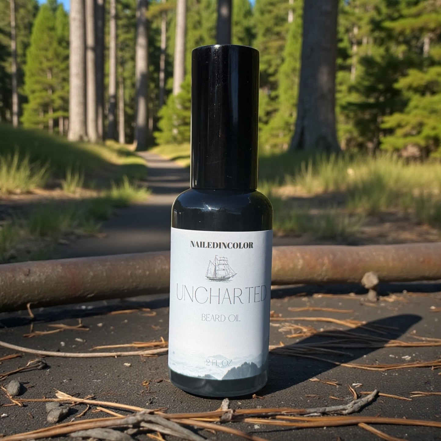 Uncharted Beard Oil for Men's Daily Grooming, 2 Fl oz, Fresh, Crisp Scent by NailedInColor