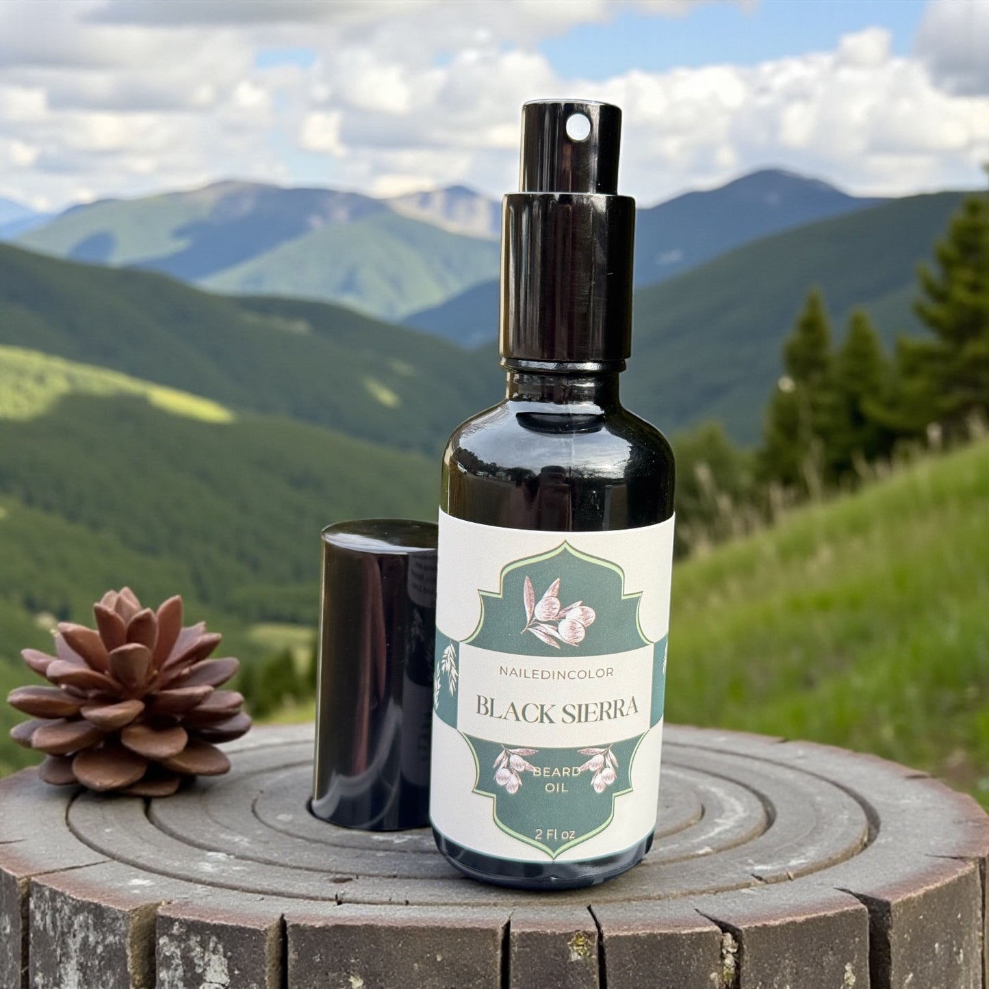 Black Sierra Skin Care Beard Oil for Men, Scented, Grooming, Beard Management, 2 Fl oz by NailedInColor