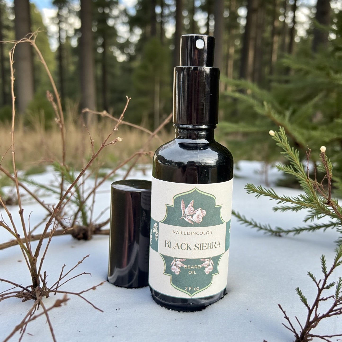 Black Sierra Skin Care Beard Oil for Men, Scented, Grooming, Beard Management, 2 Fl oz by NailedInColor