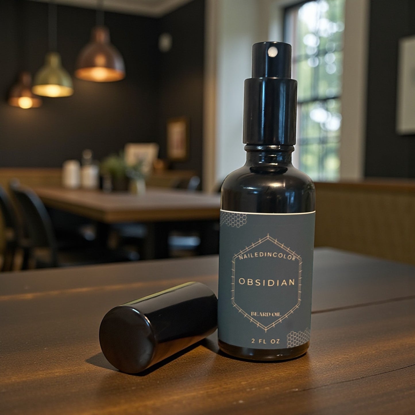 Obsidian Beard Oil for Men, Clean, Fresh, Grooming, Skin Protection, 2 Fl oz by NailedInColor