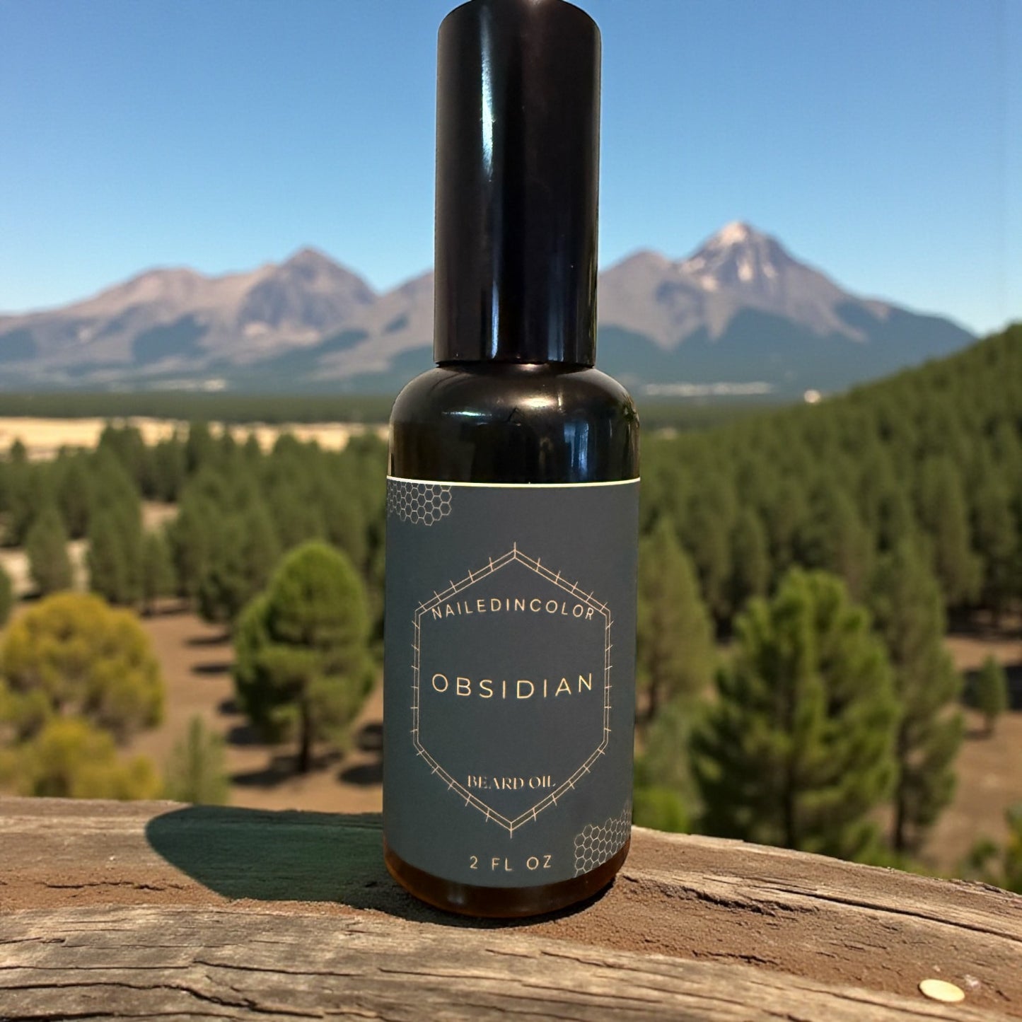 Obsidian Beard Oil for Men, Clean, Fresh, Grooming, Skin Protection, 2 Fl oz by NailedInColor
