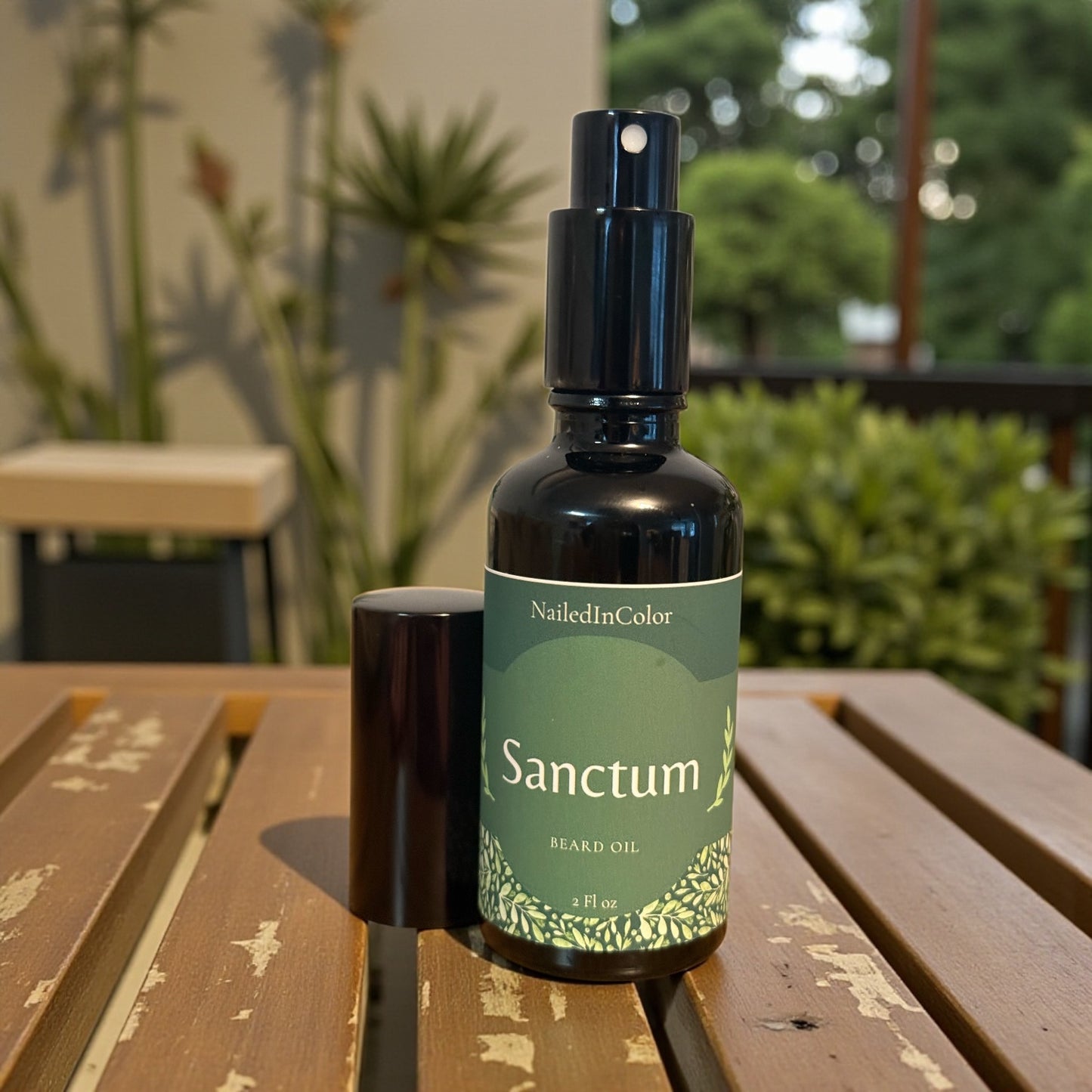 Sanctum Beard Oil for Men, Warm,Soft Woods, Skin Care, Grooming, 2 Fl oz by NailedInColor