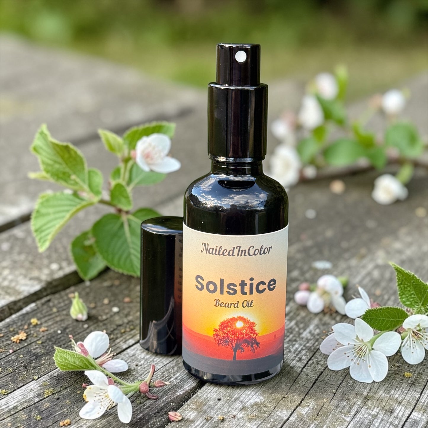 Solstice Scented Beard Oil, Moisturizer, No Alcohol, Grooming for Men, 2 Fl oz by NailedInColor