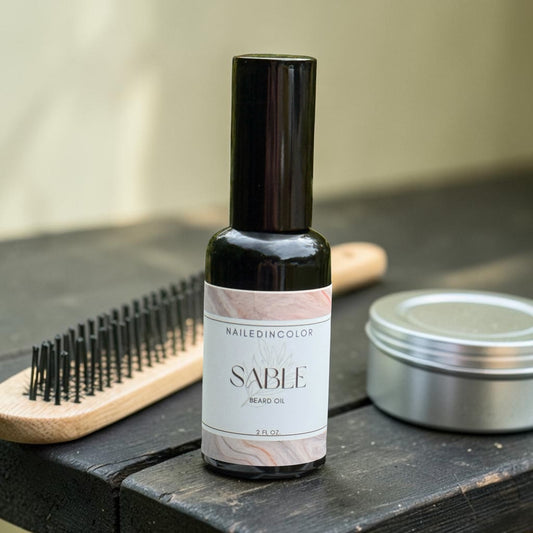 Sable Scented Beard Oil, Men's Grooming and Beard Management, Skin Care, 2 Fl oz by NailedInColor
