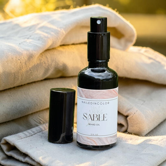 Sable Scented Beard Oil, Men's Grooming and Beard Management, Skin Care, 2 Fl oz by NailedInColor