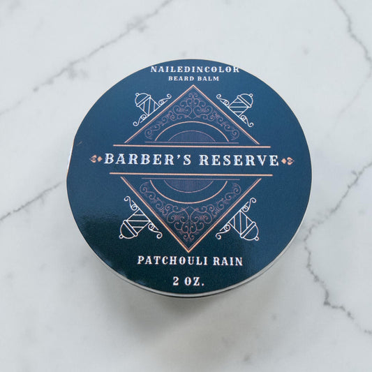 Barber’s Reserve Beard Balm – Patchouli Rain (Lightly Scented) – 2 oz Conditioning Balm with Shea Butter & Beeswax by NailedInColor