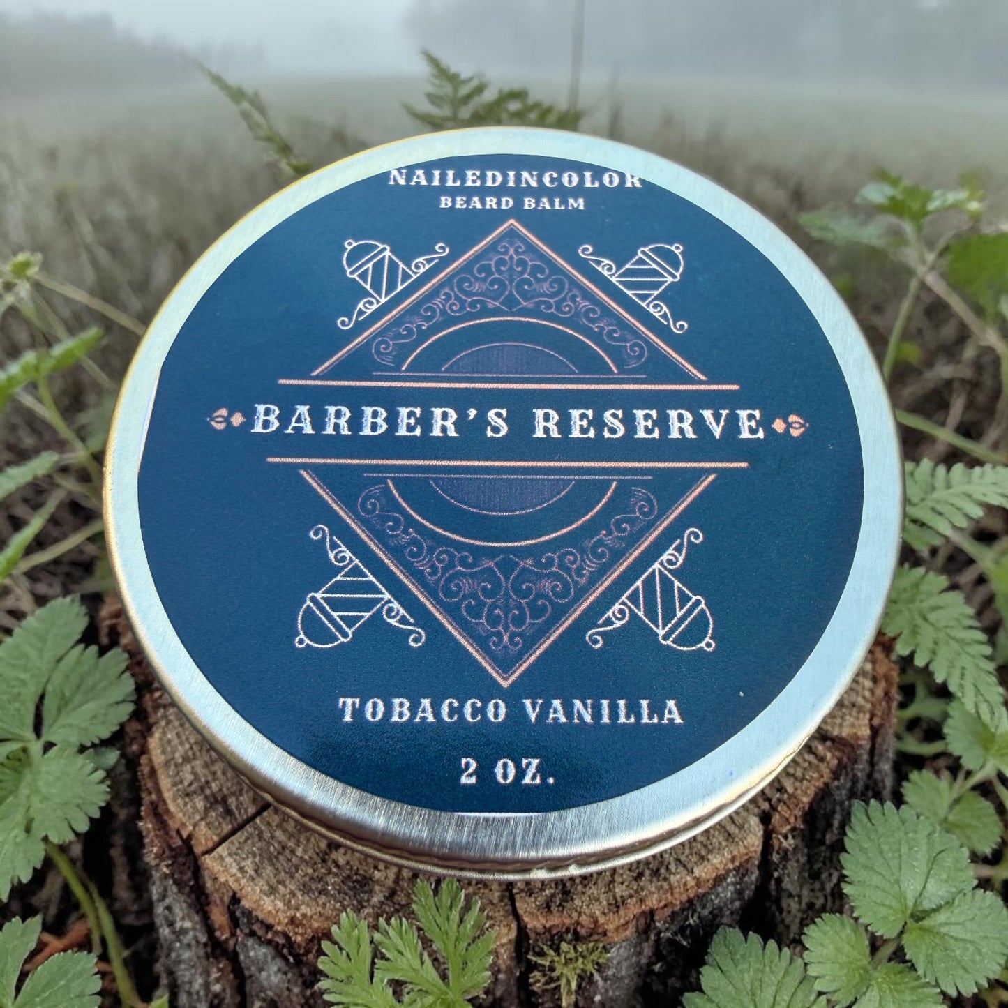 Barber's Reserve Beard Balm-Tobacco Vanilla-2 oz Beard Conditioning Balm with Shea Butter and Vitamin E