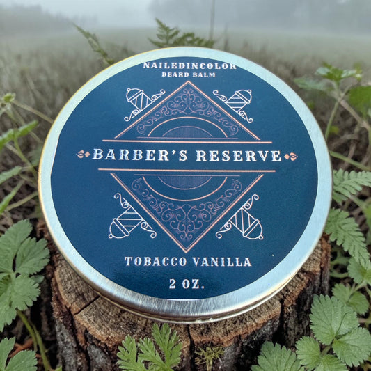 Barber's Reserve Beard Balm-Tobacco Vanilla-2 oz Beard Conditioning Balm with Shea Butter and Vitamin E