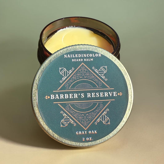 Barber's Reserve Beard Balm-Gray Oak-Scented Moisturizer for Beard and Skin-2 oz by NailedInColor