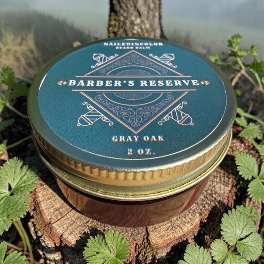 Barber's Reserve Beard Balm-Gray Oak-Scented Moisturizer for Beard and Skin-2 oz by NailedInColor