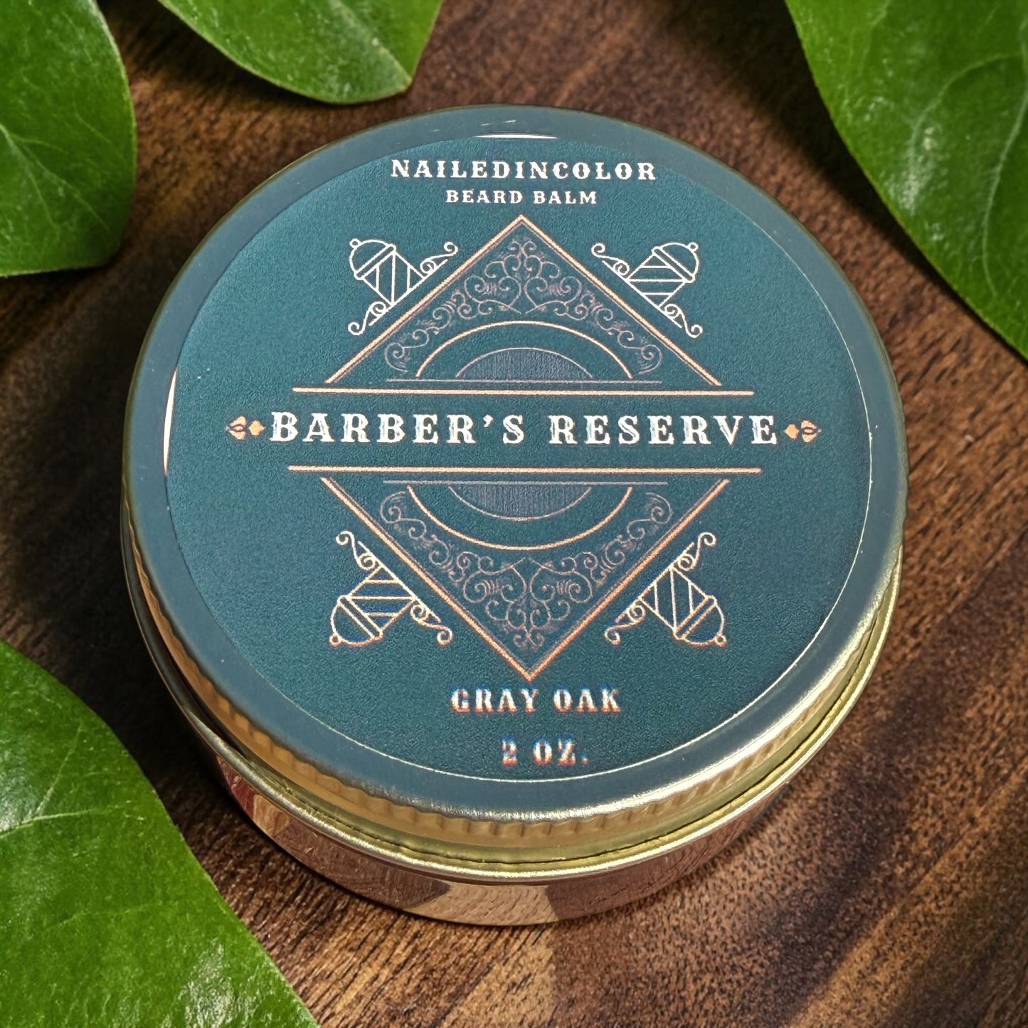 Barber's Reserve Beard Balm-Gray Oak-Scented Moisturizer for Beard and Skin-2 oz by NailedInColor