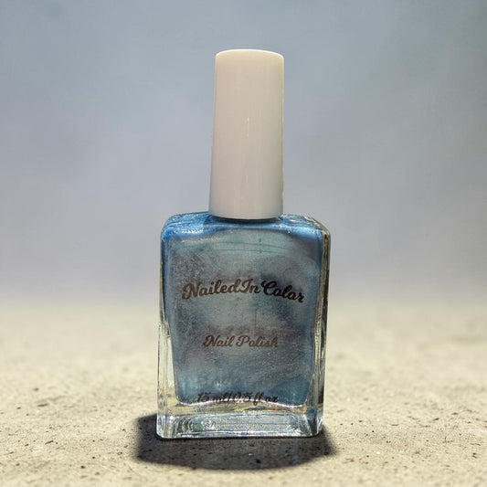 Iceberg Blue Nail Polish Lacquer-Soft Medium Blue