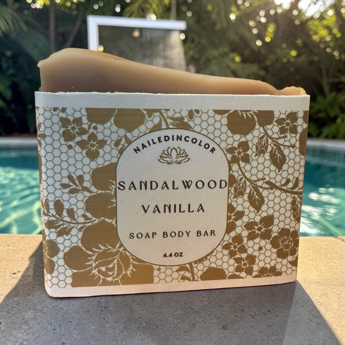 Sandalwood Vanilla Scented Body Bar Soap-4.4 oz