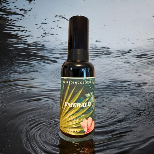 Emerald Beard Oil for Men by NailedInColor Skin Protection Beard Care Grooming Health
